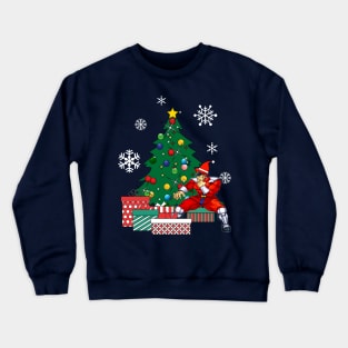 M Bison Around The Christmas Tree Street Fighter Crewneck Sweatshirt